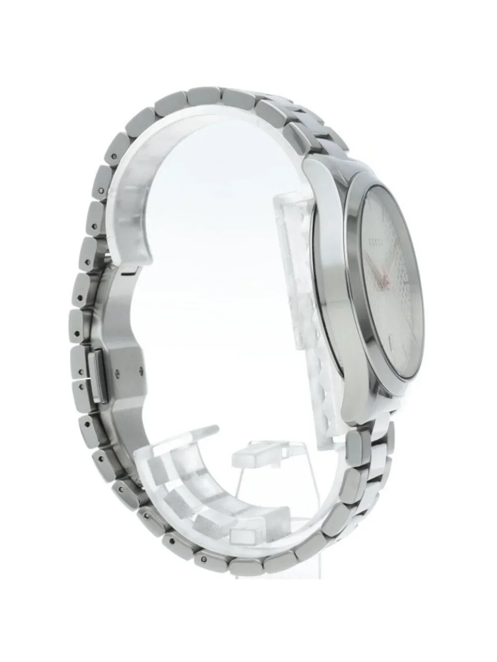 Gucci G-Timeless Watch 126.4 SS Silver Medium